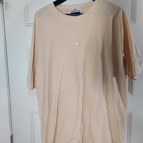 Stone Island Embroidered Compass in Salmon XL - Picture 1 of 4
